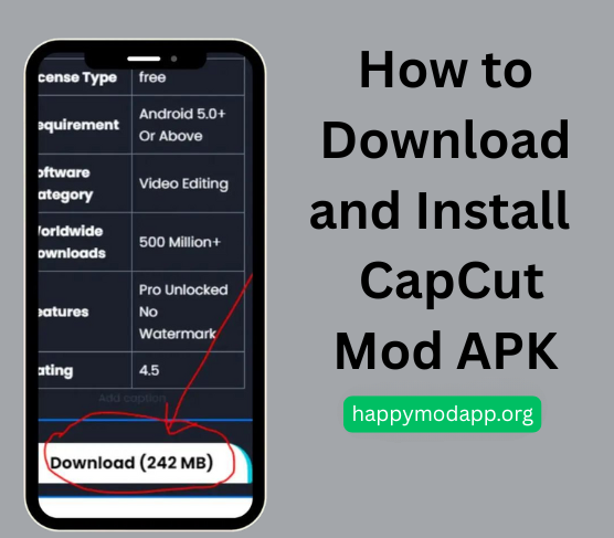 How to download and install capcut mod Apk